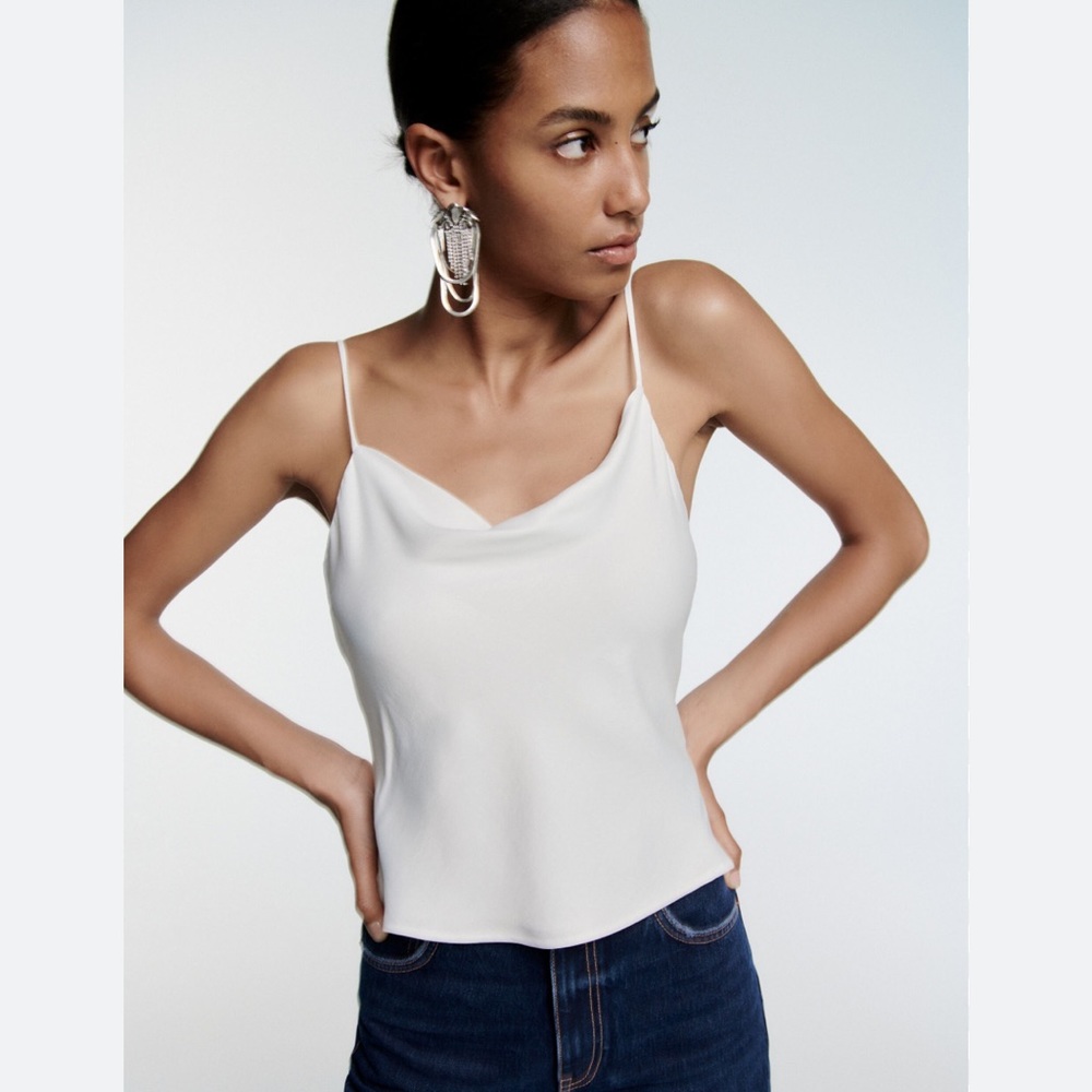 NWT Zara SATIN EFFECT CAMISOLE